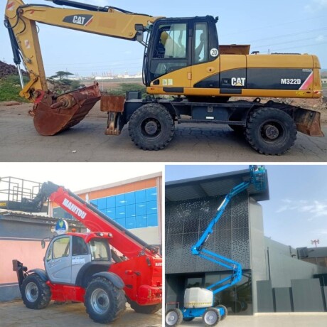 rental-of-construction-equipment-manitou-telescopic-forklift-caterpillar-m322d-excavator-and-genie-platform-in-djibouti-big-0
