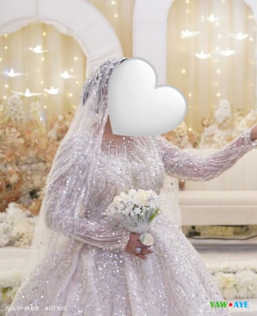 elegante-robe-de-mariage-longue-portee-une-fois-provenant-de-dubai-a-saisir-sur-yawaaye-big-1