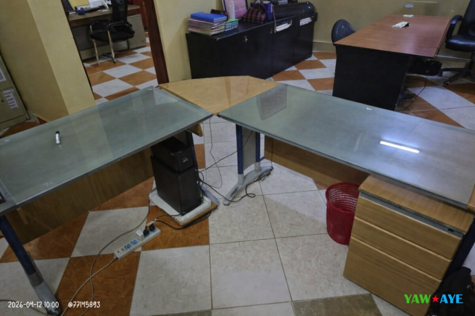 chic-wood-furniture-set-samsung-55-tv-sleek-glass-desk-for-sale-on-yawaaye-big-0