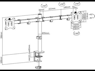 support-ergonomique-pour-double-ecran-lcdled-optimisez-votre-espace-de-travail-sur-yawaaye