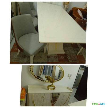 elegant-ensemble-salle-a-manger-blanc-dore-table-6-chaises-et-buffet-inclus-big-0