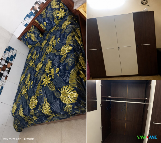 chambre-a-coucher-complete-lit-15-place-et-armoire-4-portes-big-0