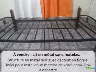 lit-en-metal-noir-classique-bon-etat-taille-standard