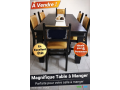 table-a-manger-rectangulaire-bois-fonce-avec-6-chaises-rembourrees-small-0