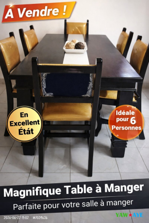 table-a-manger-rectangulaire-bois-fonce-avec-6-chaises-rembourrees-big-0