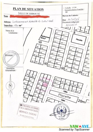 terrain-de-120m2-a-cite-nassib-2-balbala-titre-foncier-inclus-sur-yawaaye-big-0