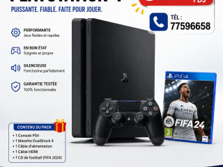 console-ps4-en-tres-bon-etat-avec-manette-et-fifa-2024