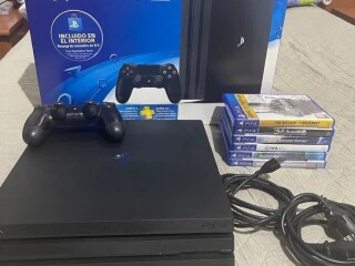 console-ps4-pro-noire-avec-manette-et-fifa-25-integre