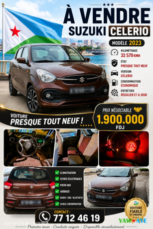 suzuki-celerio-2023-essence-climatisation-tres-bon-etat-big-0