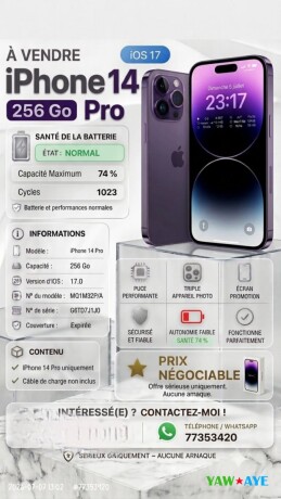 iphone-14-pro-a-vendre-en-bon-etat-big-1