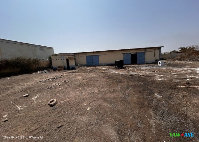 terrain-industriel-cloture-de-2826m2-avec-hangar-a-proximite-de-gabode-opportunite-a-saisir-big-0