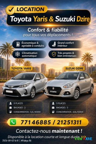 rent-a-toyota-yaris-suzuki-dzire-affordable-reliable-options-on-yawaaye-big-1