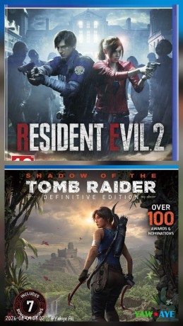 bundle-jeux-ps4-resident-evil-2-shadow-of-the-tomb-raider-comme-neufs-big-0