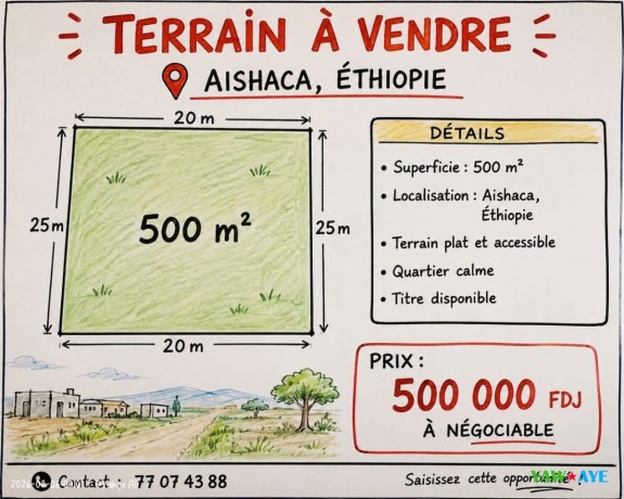 terrain-500-m2-a-aishaca-titre-disponible-et-pret-a-construire-sur-yawaaye-big-0