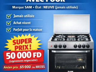 gaziniere-sam-4-feux-avec-four-etat-neuf-a-wassel-excellent-prix