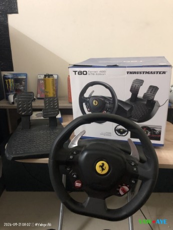thrustmaster-t80-racing-wheel-for-ps4ps5pc-like-new-condition-big-1