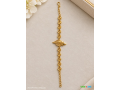 elegant-bracelet-femme-en-or-21-carats-avec-motif-feuilles-chic-et-raffine-sur-yawaaye-small-0