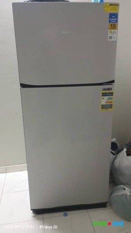 tornado-2-door-stainless-steel-refrigerator-spacious-brand-new-big-0