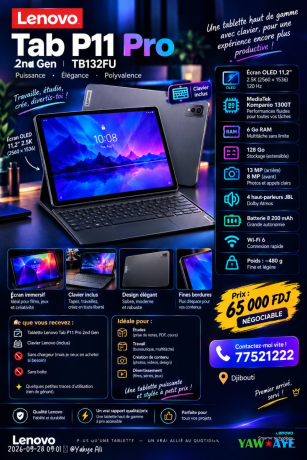 lenovo-tab-p11-pro-2nd-gen-6gb128gb-tablet-with-keyboard-power-style-on-yawaaye-big-0