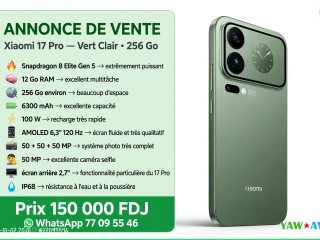 xiaomi-17-pro-256gb-ecran-amoled-120-hz-vert-clair-offres-yawaaye