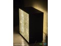 table-decorative-avec-eclairage-led-faite-main-en-bon-etat-small-0