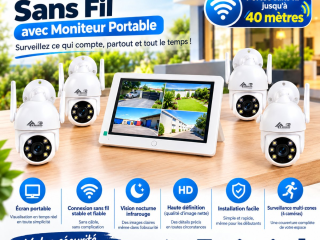 kit-de-4-cameras-de-surveillance-sans-fil-avec-moniteur-portable