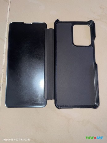 coque-a-rabat-noire-pour-redmi-13c-avec-protection-integrale-big-0