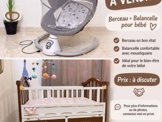 lot-dequipements-pour-bebe-avec-berceau-balancelle-et-accessoires